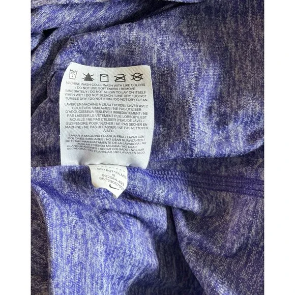Nike Purple Crew Neck Dri Fit Short Sleeve Tank Sleeveless Top Women’s Small - Picture 8 of 9